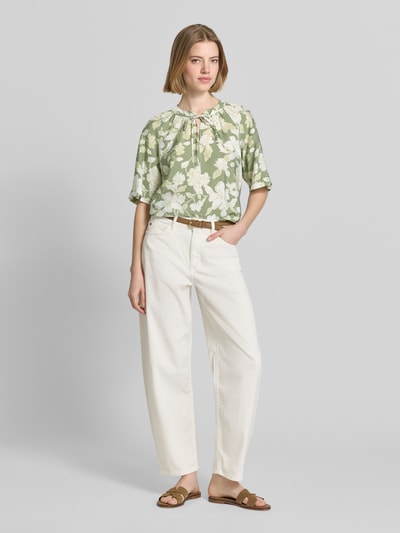 s.Oliver RED LABEL relaxed fit blouseshirt van viscosemix Kaki - 1
