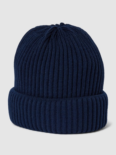 Roy Robson Beanie met omslag van scheerwolmix Marineblauw - 1