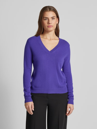 Christian Berg Woman Gebreide pullover met ribboorden Violet - 4