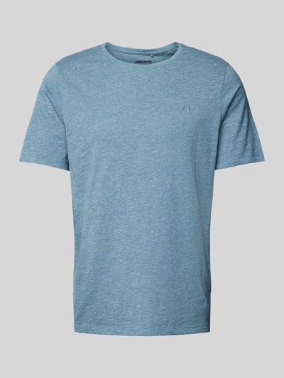 Blend T-Shirt in Melange-Optik Hellblau 2