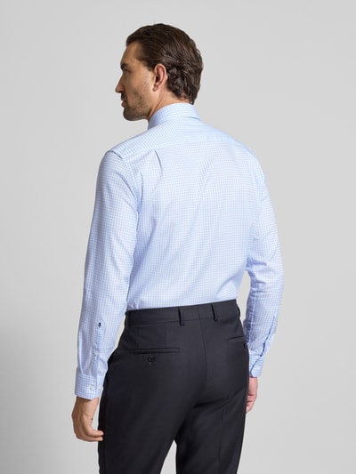 SEIDENSTICKER REGULAR FIT Koszula biznesowa o kroju regular fit z kołnierzykiem typu kent i kieszenią na piersi Błękitny 5