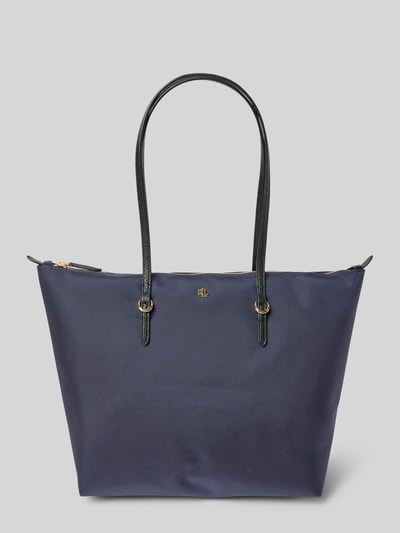 Lauren Ralph Lauren Tote Bag mit Label-Applikation Modell 'KEATON' Marine 2