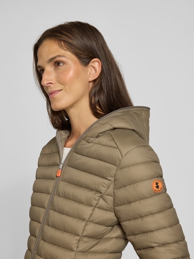 SAVE THE DUCK Steppjacke mit Zweiwege-Reißverschluss Modell 'DAISY' Mittelgrau 3