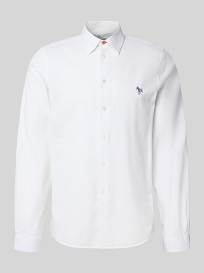 PAUL SMITH Tailored Fit Freizeithemd mit Kentkragen Weiss 2