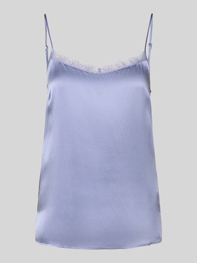 Marc Cain Seidentop mit Spitzenbesatz Lavender 2