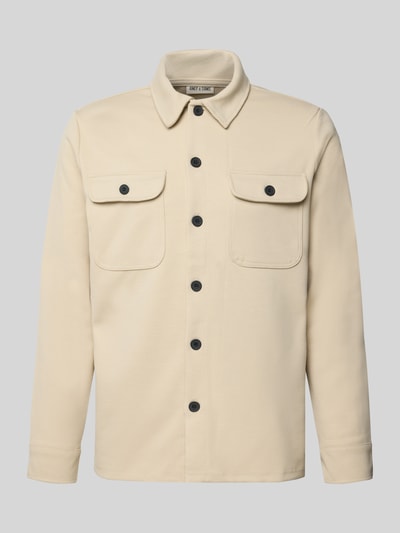 Only & Sons Regular fit overhemdjack met licht structuurmotief, model 'NEWKODYL' Beige - 2