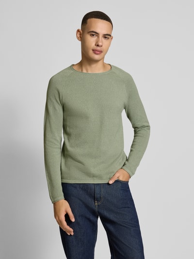 Jack & Jones Strickpullover mit Rundhalsausschnitt Mint Melange 4