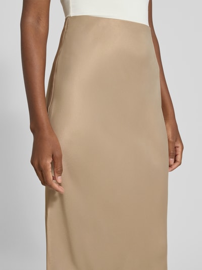 BOSS A-Linien Maxi-Rock aus reiner Viskose Modell 'VESATIE3' Beige 3
