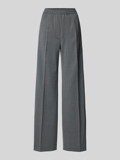 Weekend Max Mara Stoffen broek met persplooien, model 'PETRA' Middengrijs gemêleerd - 1