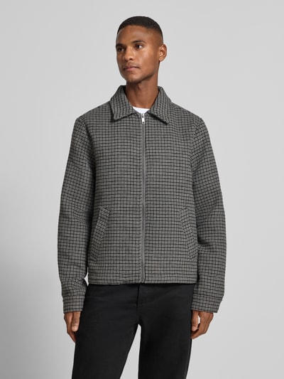 Casual Friday Regular fit overhemdjack met kentkraag, model 'Jaiden' Lichtgrijs gemêleerd - 4