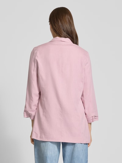 Pieces Regular Fit Blazer aus Viskose-Leinen-Mix Modell 'PIA BOSELLA' Rosa 5