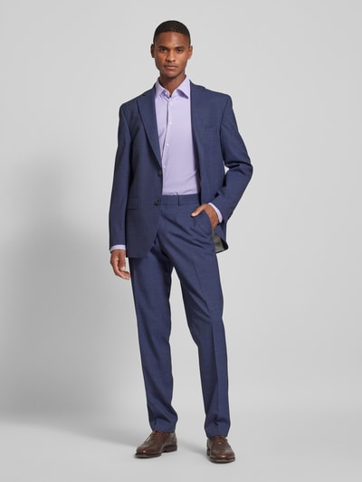 BOSS Slim Fit Business-Hemd mit Kentkragen Modell 'Hank' Purple 1