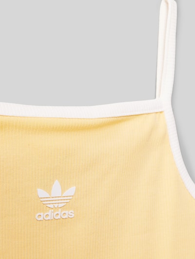 adidas Originals Slim Fit Trägertop aus Baumwoll-Mix GELB 2