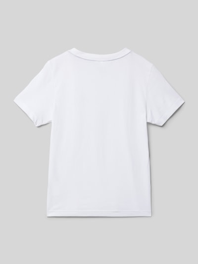 Lacoste T-Shirt mit Logo-Stitching Weiss 3