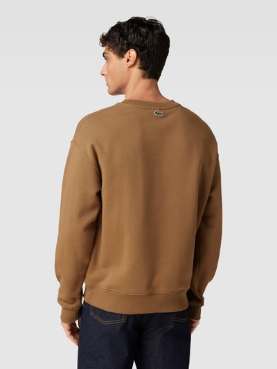 Lacoste Sweatshirt met labelstitching Camel - 5