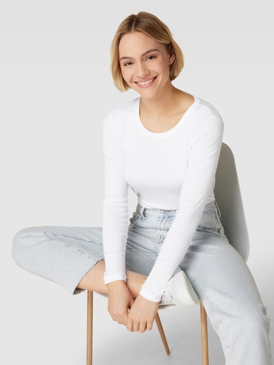 Esprit Longsleeve mit Rundhalsausschnitt Weiß 3