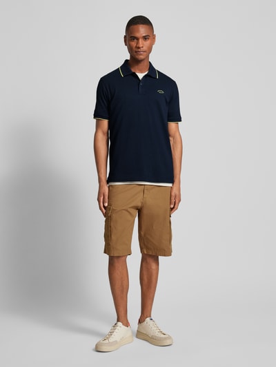 Paul & Shark Regular Fit Poloshirt mit Label-Print Marine 1