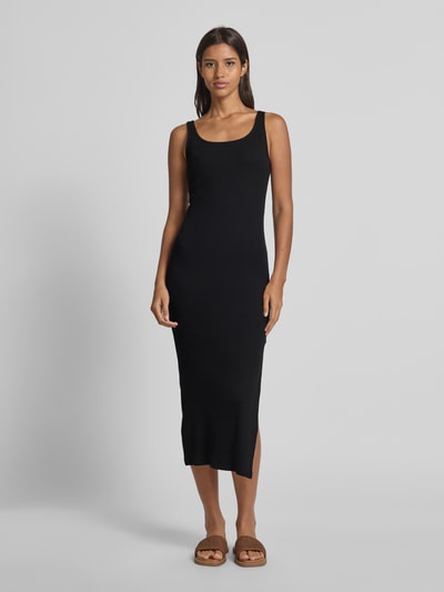 Vero Moda Figurbetontes Freizeitkleid mit Seitenschlitz Modell 'CHLOE' Black 4