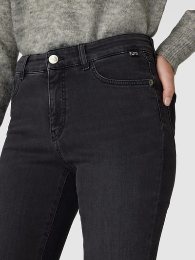 Marc Cain Slim fit jeans in 5-pocketmodel, model 'SILEA' Antraciet - 3