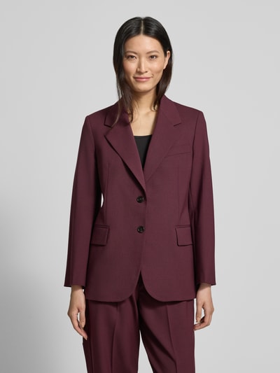 Tommy Hilfiger Relaxed fit korte blazer van wolmix Bordeaux - 4