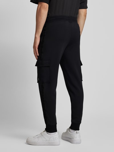 HUGO Sweatpants met cargozakken Zwart - 5