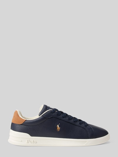Polo Ralph Lauren Sneaker mit Logo Stitching aus echtem Leder Dunkelblau 2