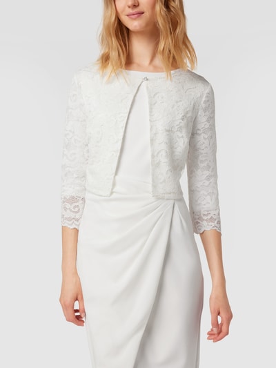 Paradi Brautjacke mit floralen Stickereien Offwhite 4