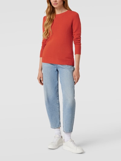 Christian Berg Woman Strickpullover mit Rundhalsausschnitt Terrakotta 1
