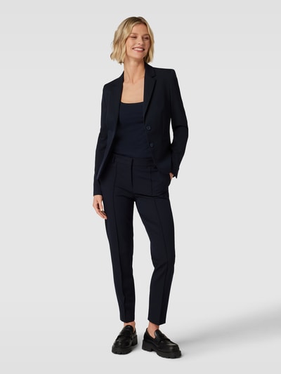 Christian Berg Woman Selection Blazer met paspelzakken Marineblauw - 1