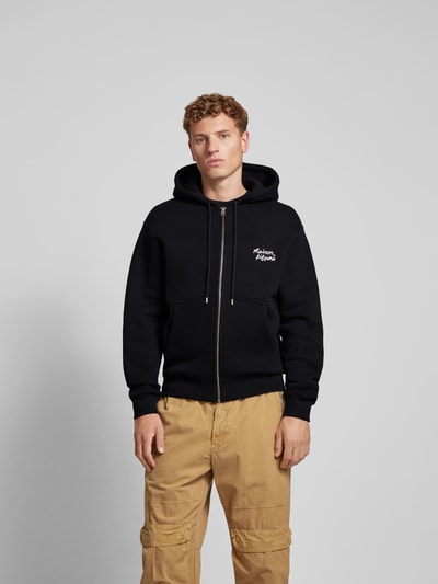 MAISON KITSUNE Sweatjacke mit Kapuze Black 4