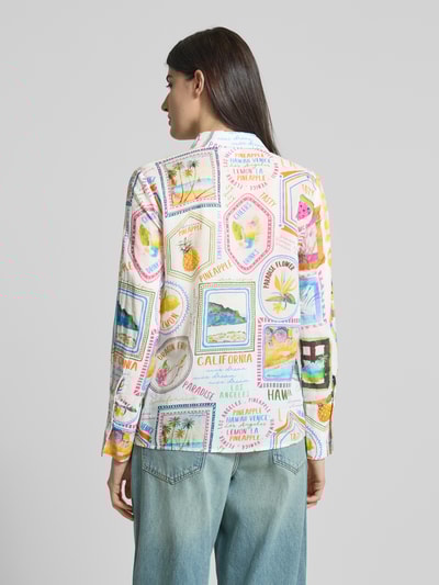 Emily Van den Bergh Regular Fit Hemdbluse mit Manschetten Weiss 5