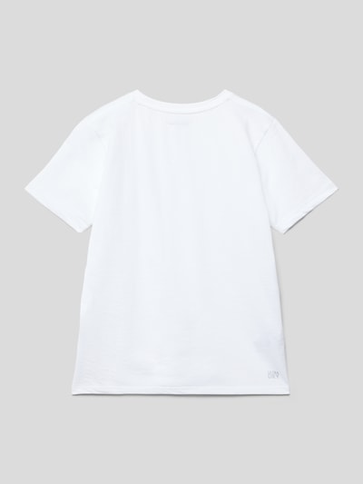 Lacoste T-Shirt mit Label-Detail Weiss 3