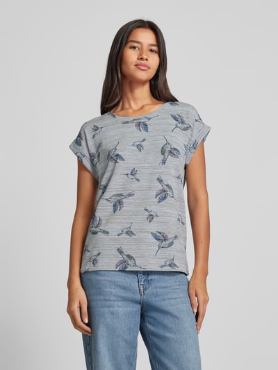 Soyaconcept T-shirt met ronde hals, model 'GALLINA' Lichtblauw - 4