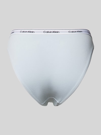 Calvin Klein Underwear Slipy z paskiem z logo Jasnoniebieski 3