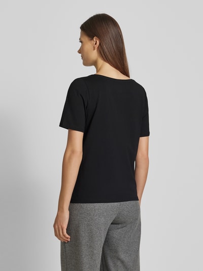 s.Oliver BLACK LABEL Relaxed Fit T-Shirt aus Baumwoll-Mix mit Glitzer-Details Black 5