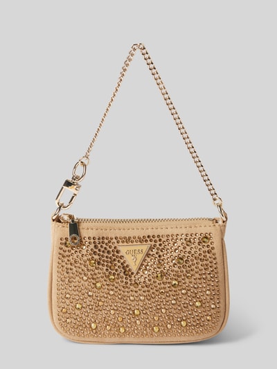 Guess Handtasche mit Ziersteinbesatz Modell 'DAILY POUCH' Gold 2