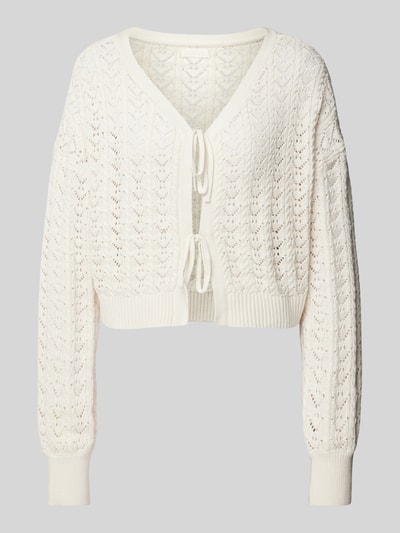 GUESS Strickjacke mit Schnürverschluss Offwhite 2