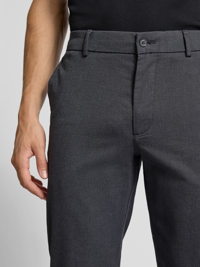 Cinque Slim fit stoffen broek met achterzakken, model 'Brody' Middengrijs - 3