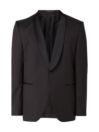 BOSS Regular Fit Smoking-Jacke aus Schurwolle Black 2