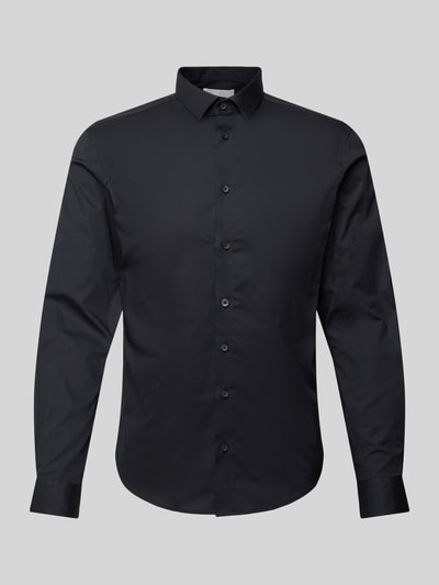 Casual Friday Slim Fit Freizeithemd mit Kentkragen Modell 'Palle' Black 2