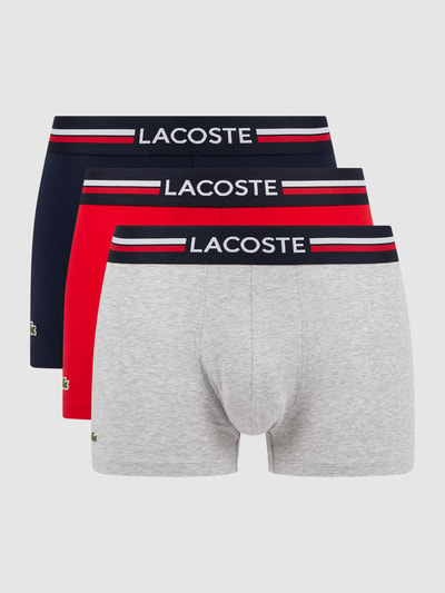 Lacoste Trunks mit Stretch-Anteil im 3er-Pack Rot 1