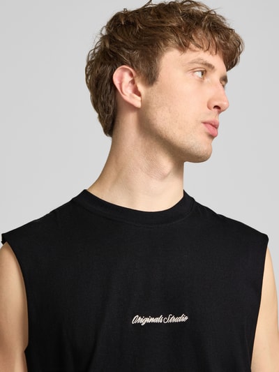 JACK & JONES T-Shirt mit Stitching Black 3