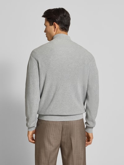 Levi's® Strickpullover mit Stehkragen Hellgrau Melange 5