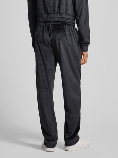 HUGO Comfort fit sweatpants met labelpatch, model 'VELVET' Zwart - 5
