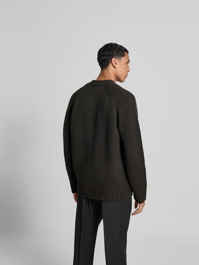 Closed Strickjacke mit Knopfleiste Hellgrau Melange 5