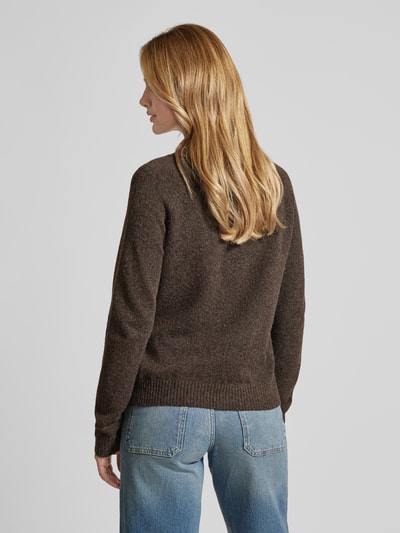 Vero Moda Langärmeliger Strickpullover Modell 'DOFFY' Mittelbraun 5