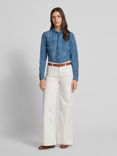 Polo Ralph Lauren Regular fit jeansblouse met klepzakken Jeansblauw - 1