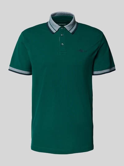 Tom Tailor Regular Fit Poloshirt aus Baumwoll-Mix Dunkelgruen 2