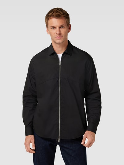 ARMANI EXCHANGE Overhemdjack met platte kraag Zwart - 4