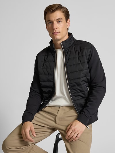 bugatti Steppjacke mit Stehkragen und Reißverschlusstaschen Black 3